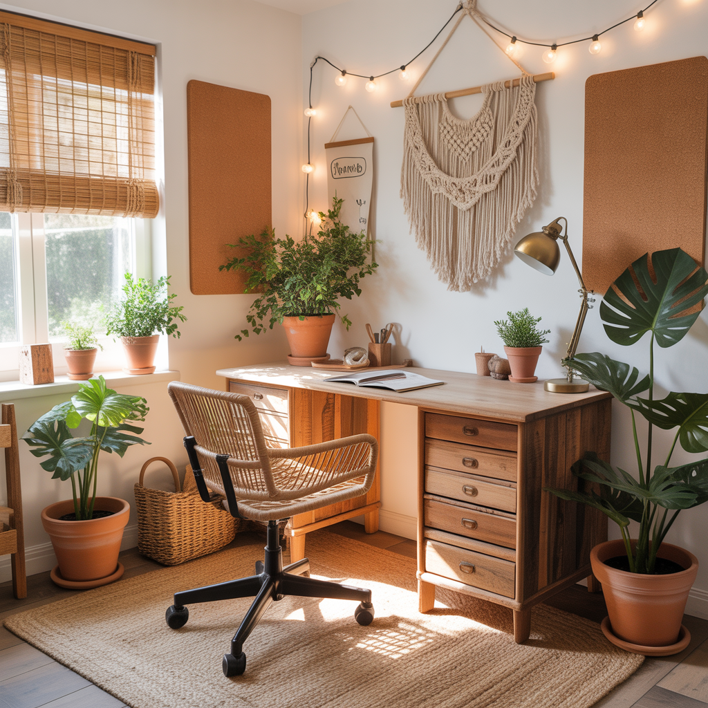 ideas for boho office