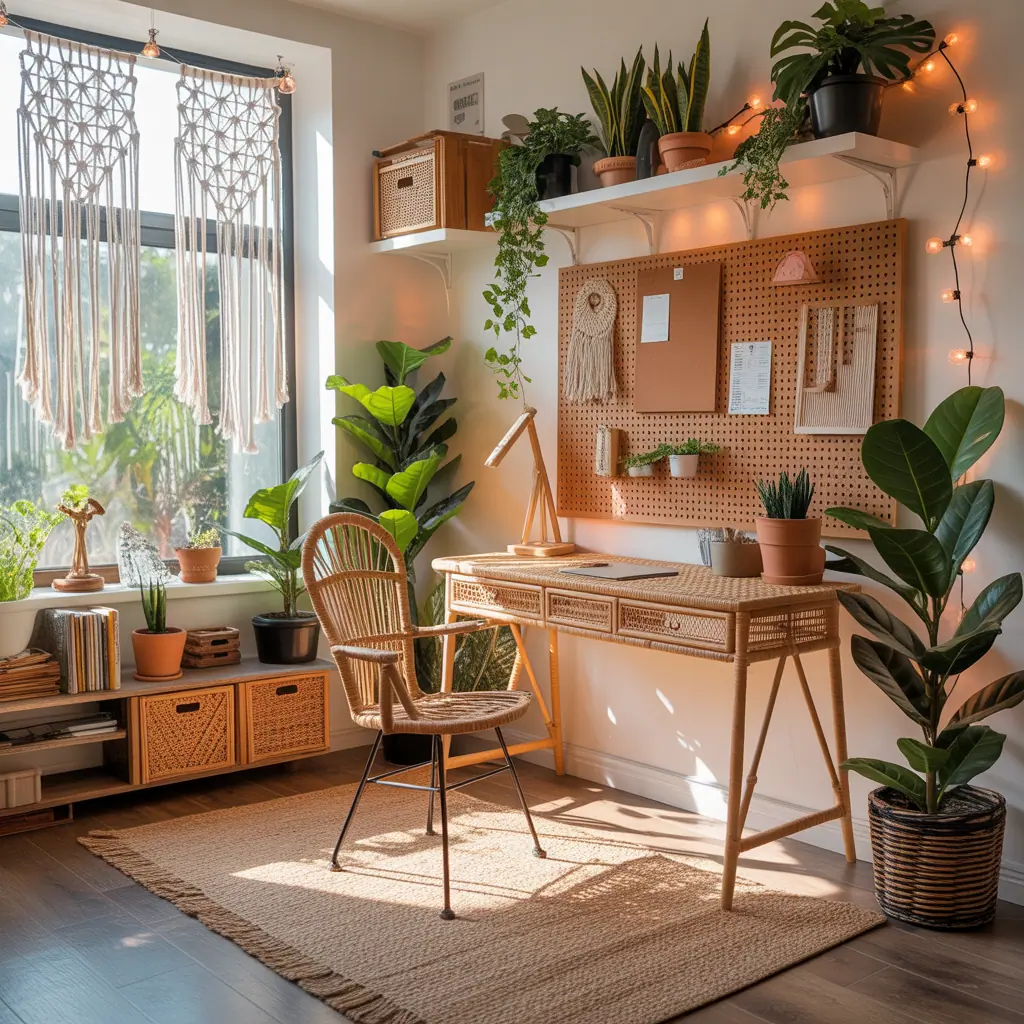 ideas for boho office