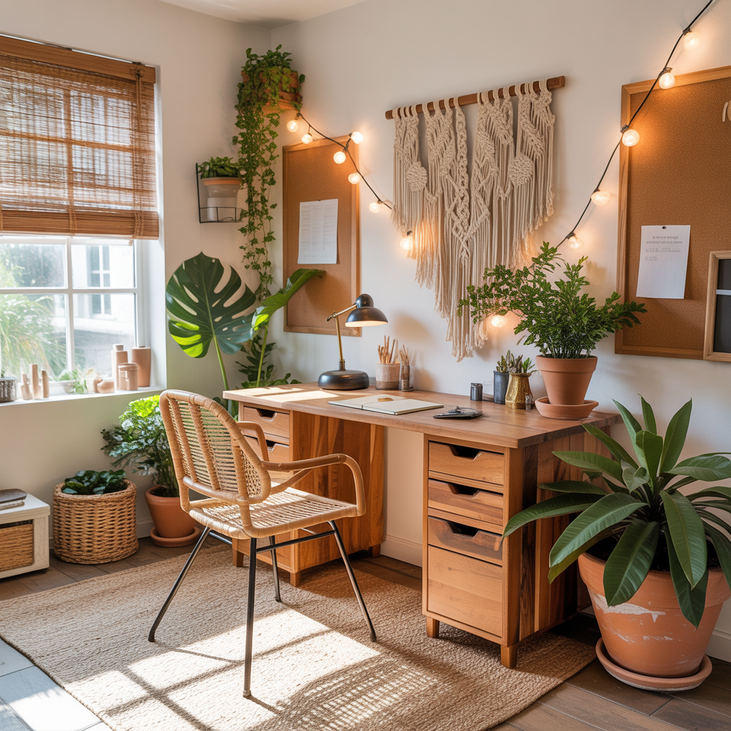 ideas for boho office