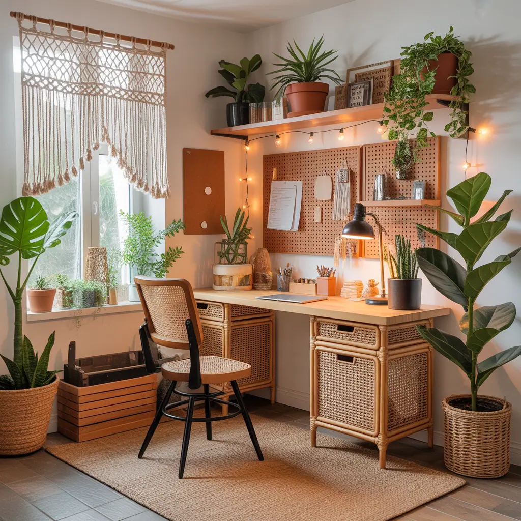 ideas for boho office
