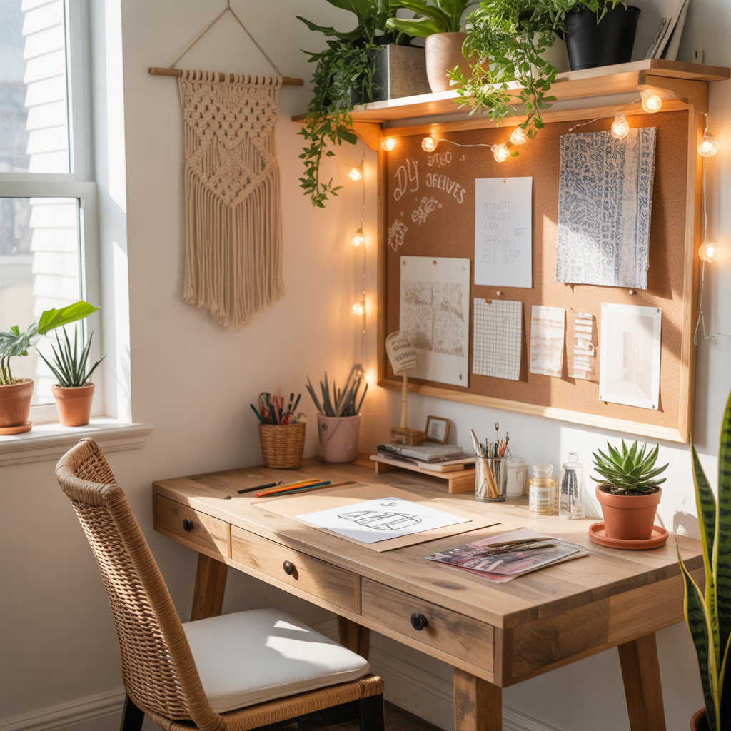 ideas for boho office