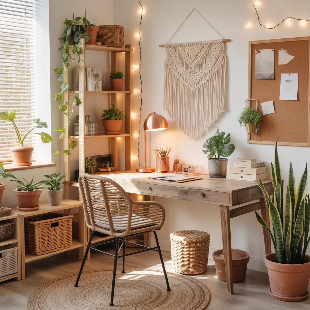 ideas for boho office