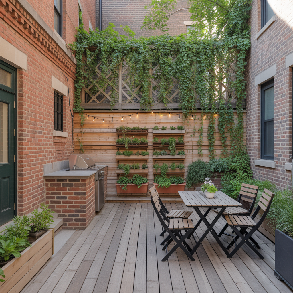 ideas for brownstone backyard