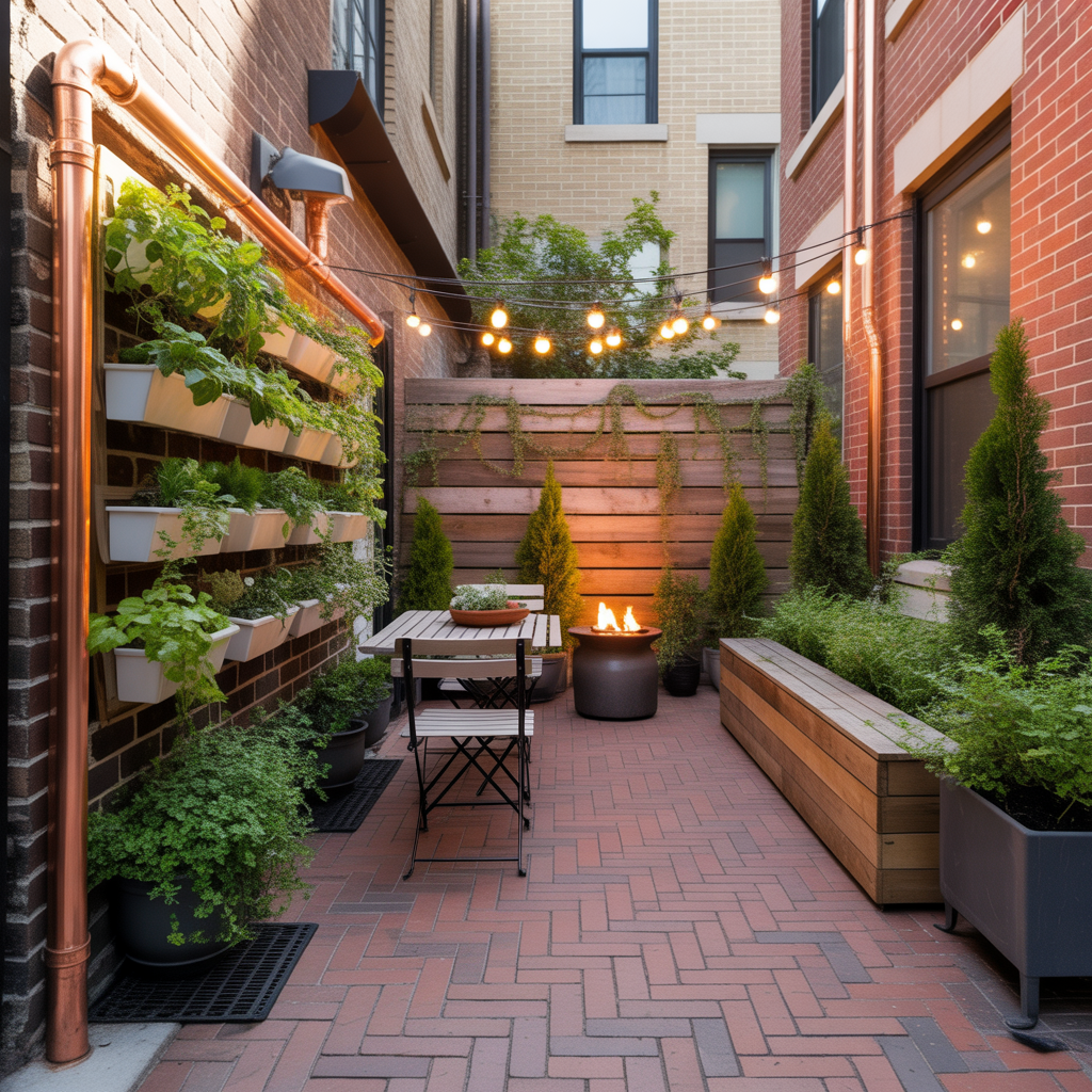 ideas for brownstone backyard