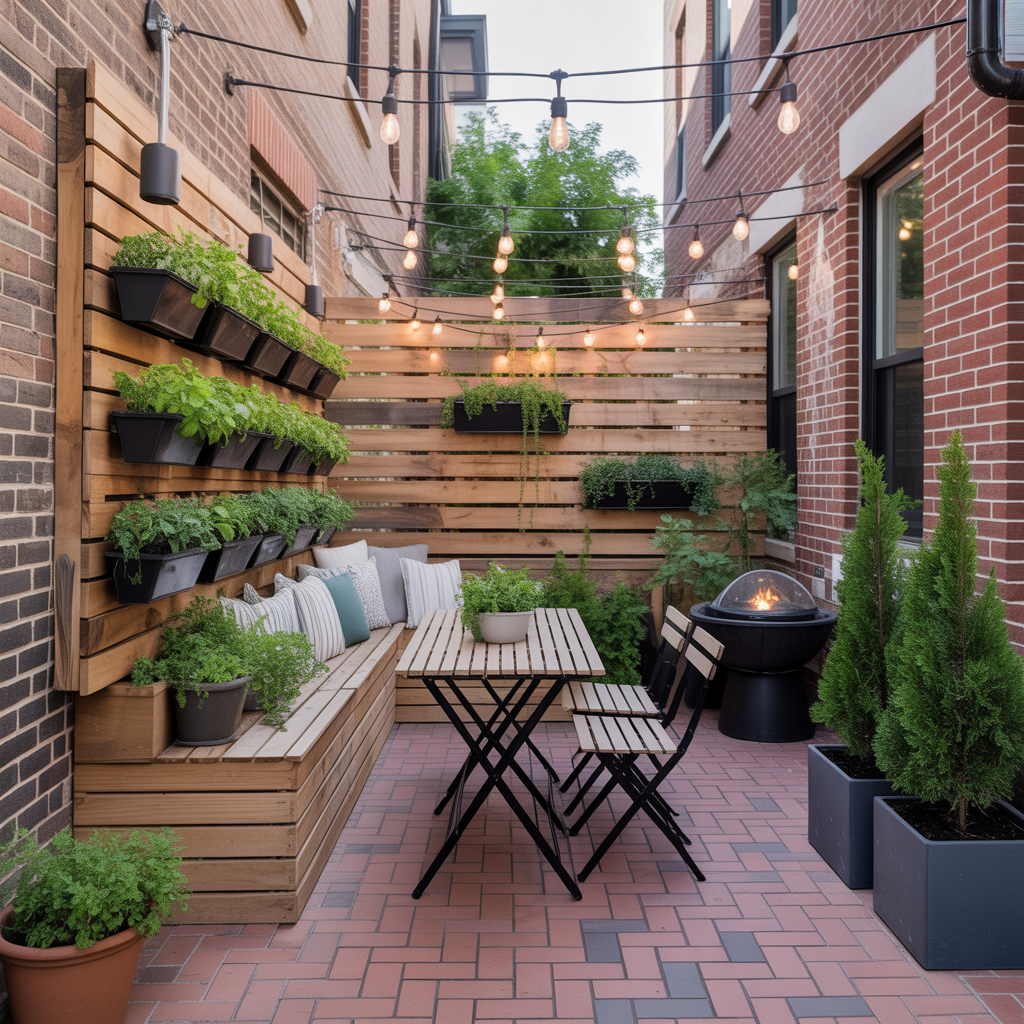 ideas for brownstone backyard
