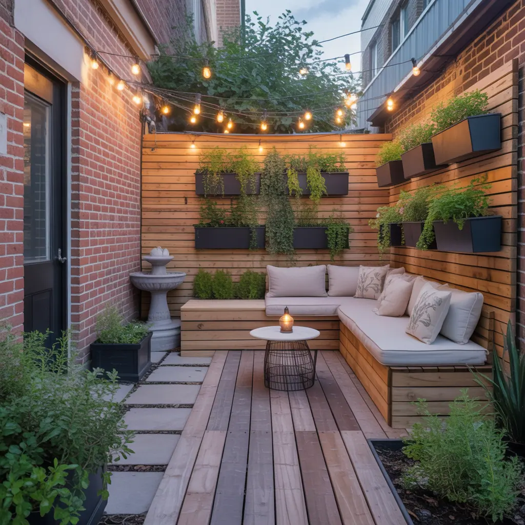 ideas for brownstone backyard
