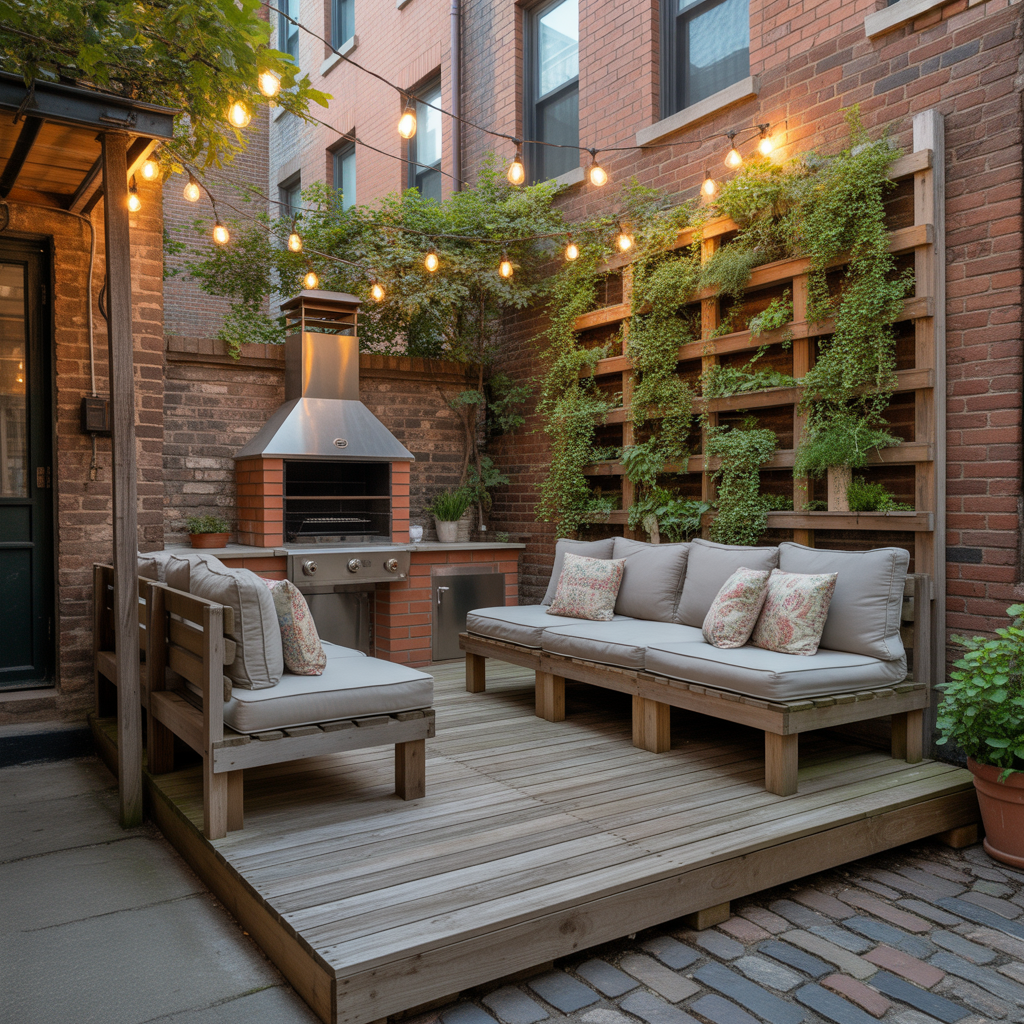 ideas for brownstone backyard