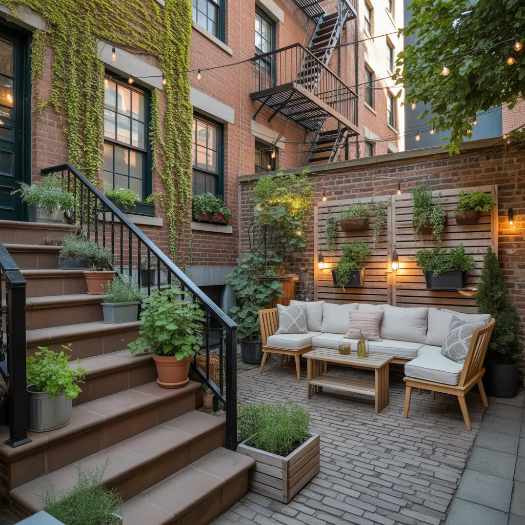 ideas for brownstone backyard