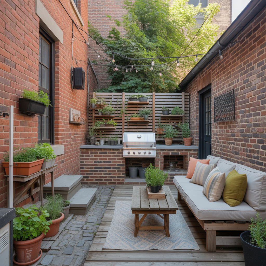 ideas for brownstone backyard