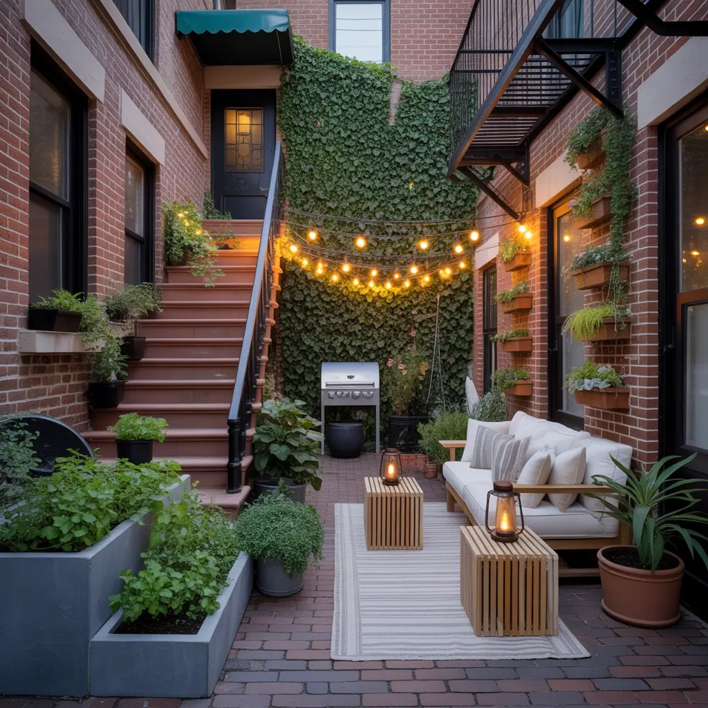 ideas for brownstone backyard
