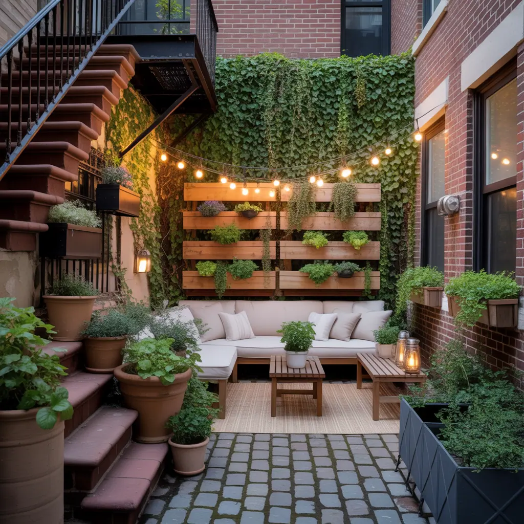 ideas for brownstone backyard