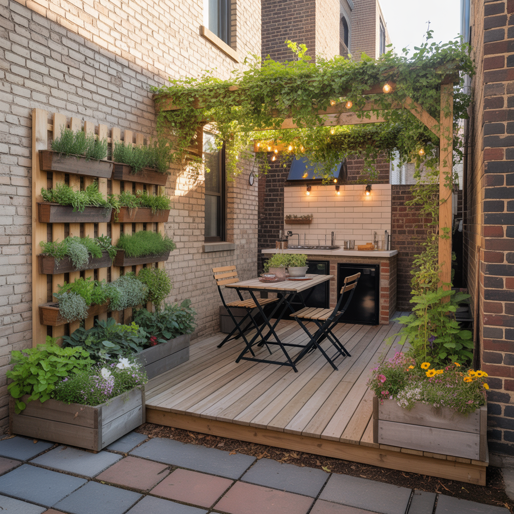ideas for brownstone backyard