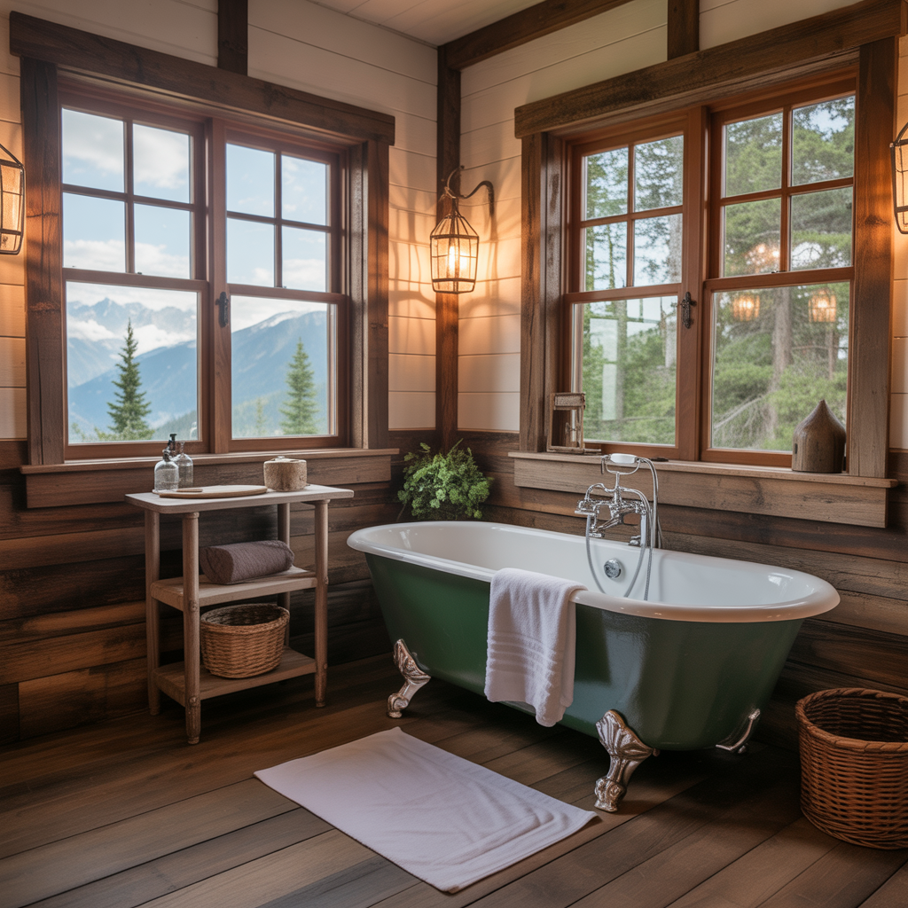 ideas for cabin bathrooms