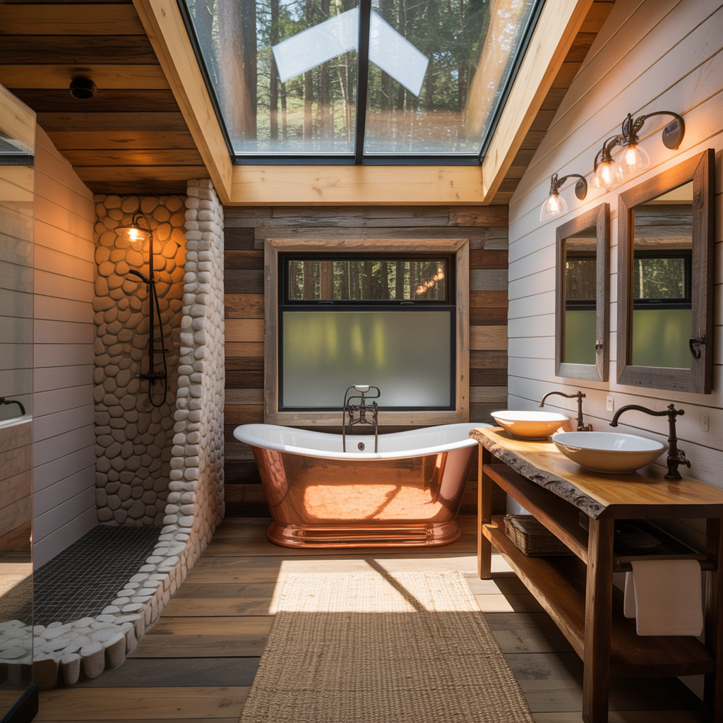 ideas for cabin bathrooms