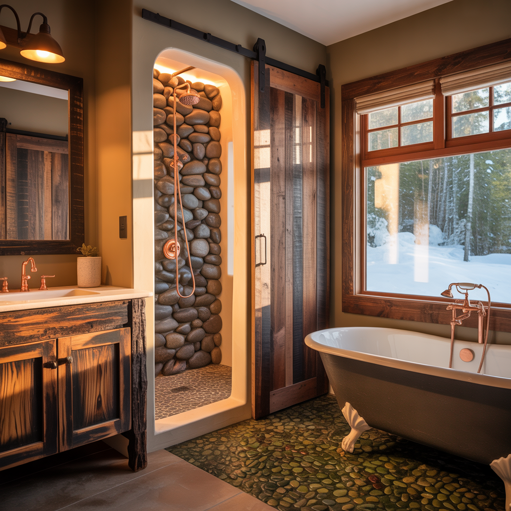 ideas for cabin bathrooms