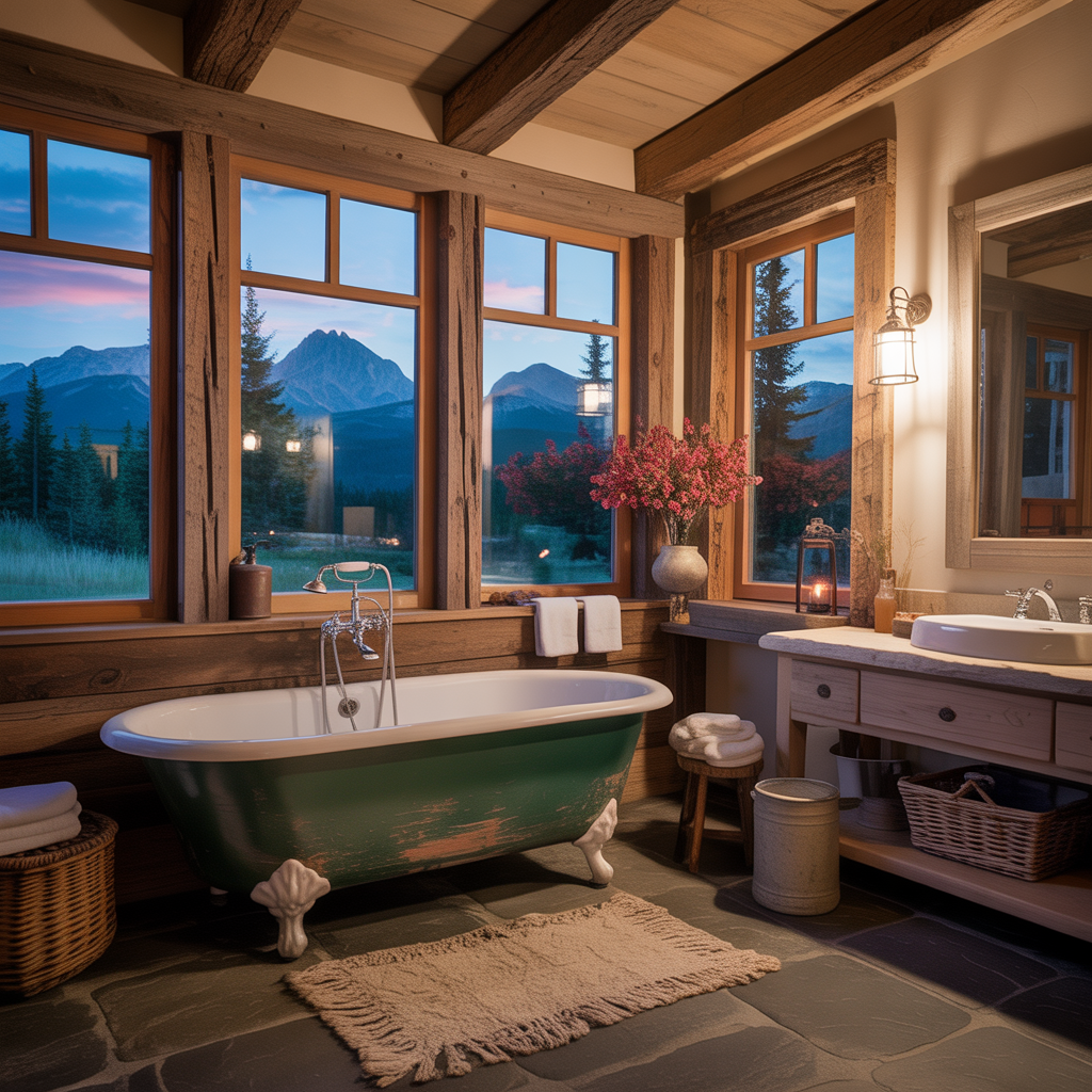 ideas for cabin bathrooms