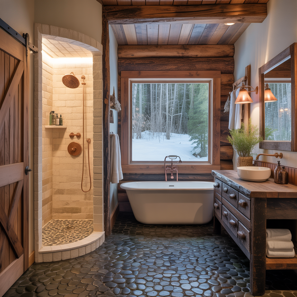 ideas for cabin bathrooms