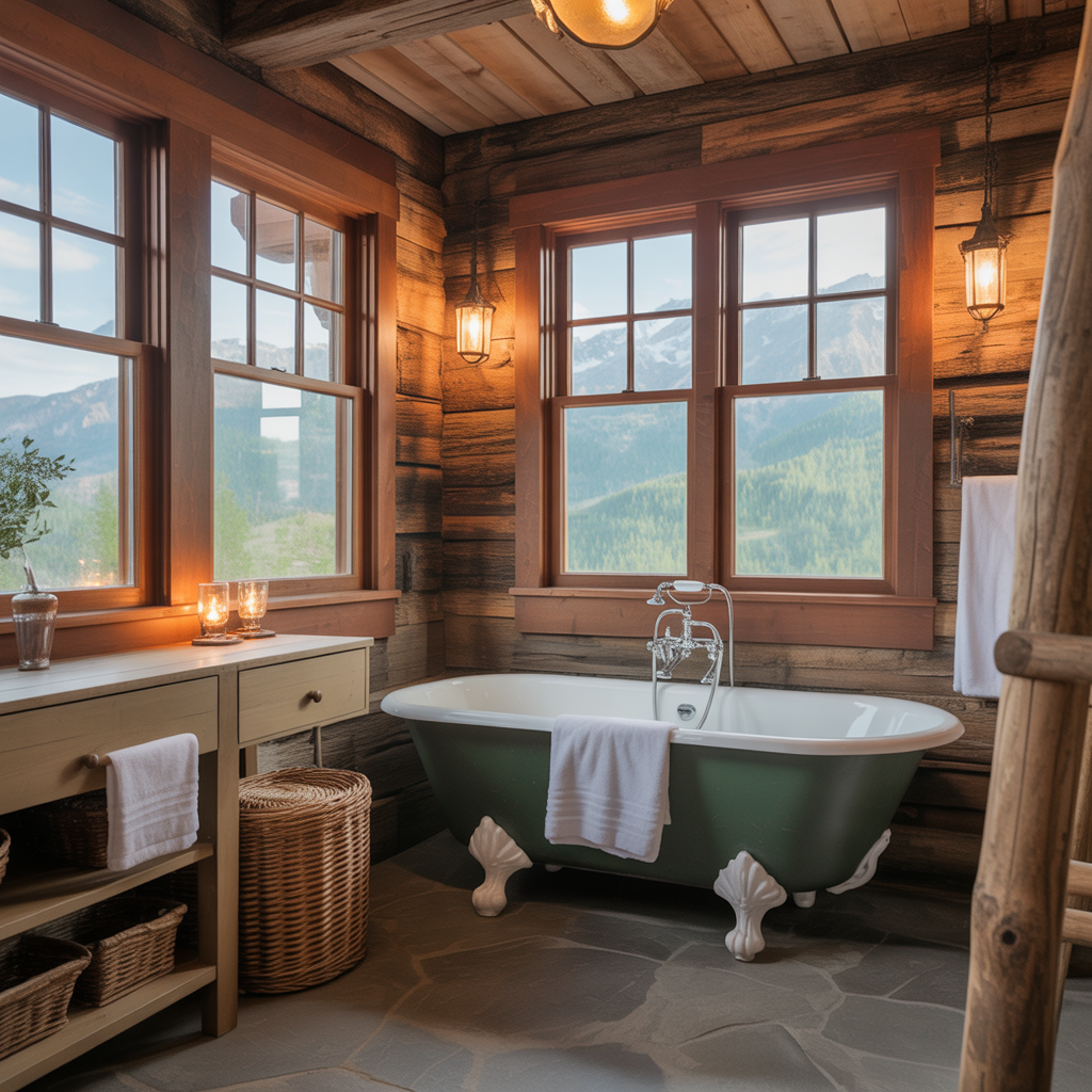 ideas for cabin bathrooms