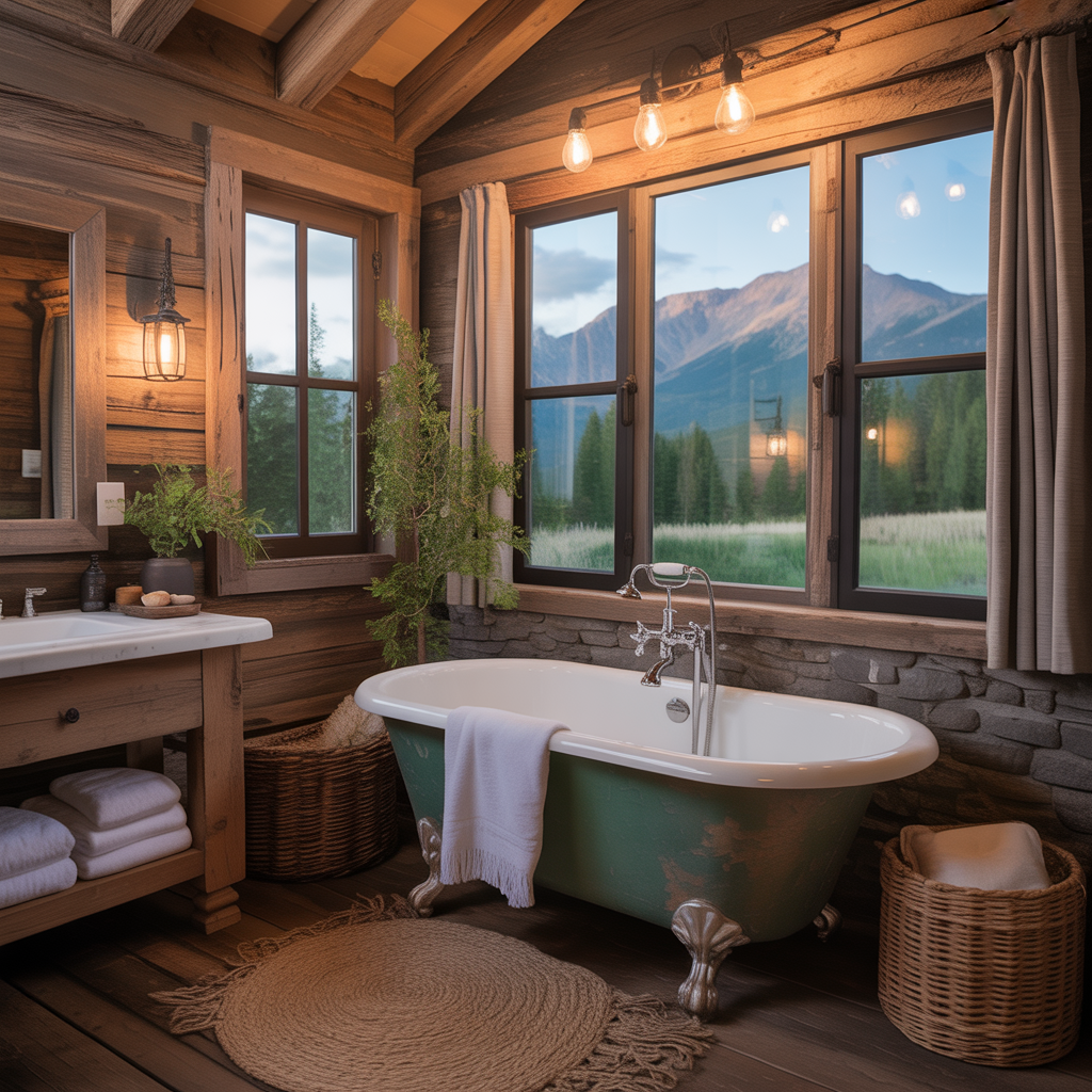 ideas for cabin bathrooms