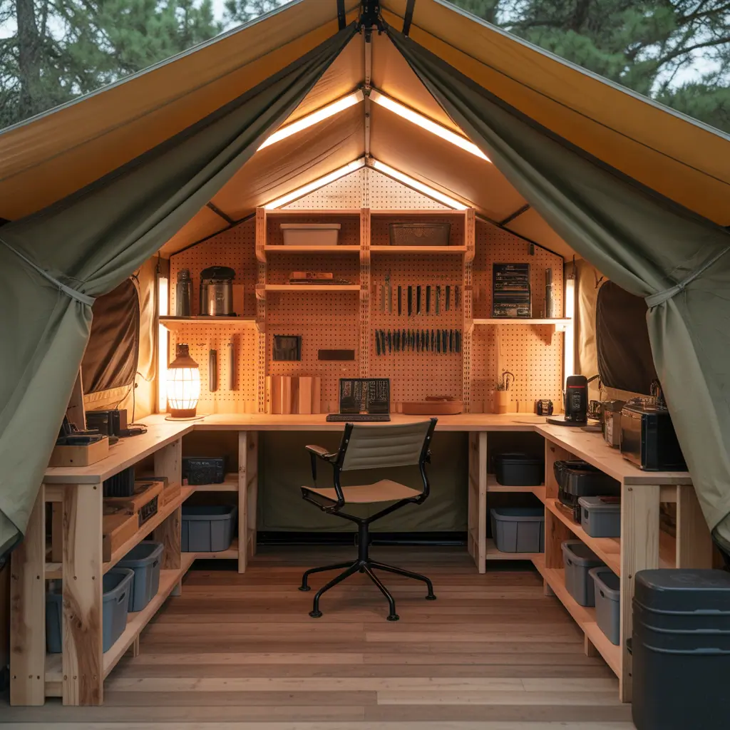 ideas for camping tent interior