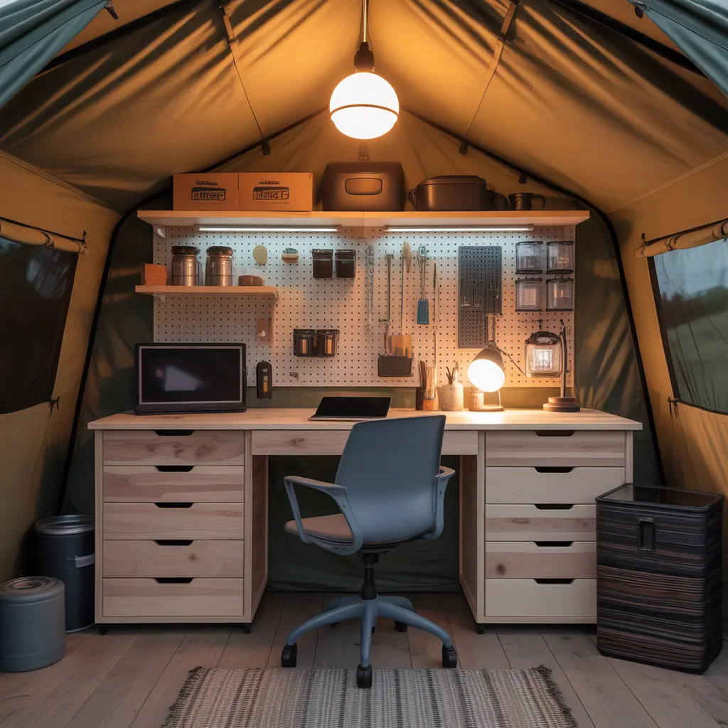 ideas for camping tent interior