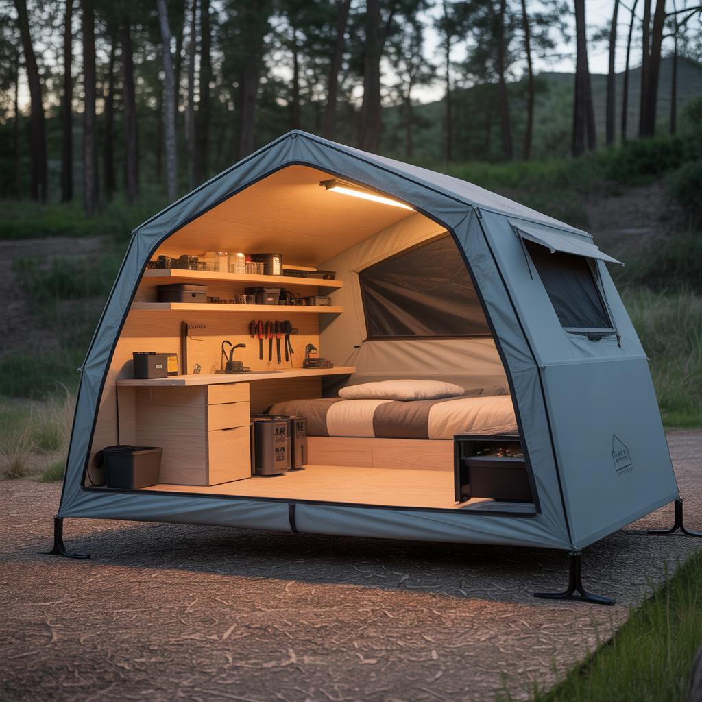 ideas for camping tent interior