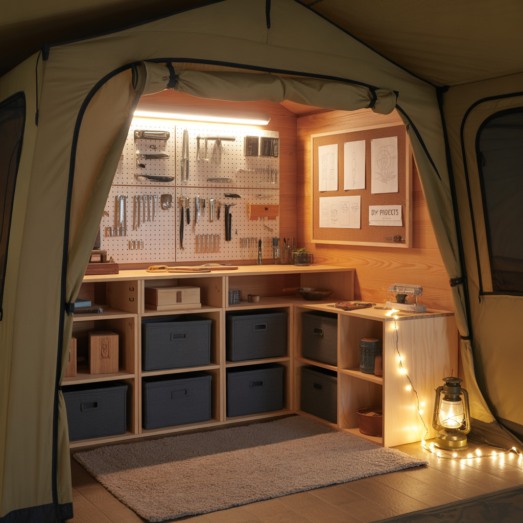ideas for camping tent interior