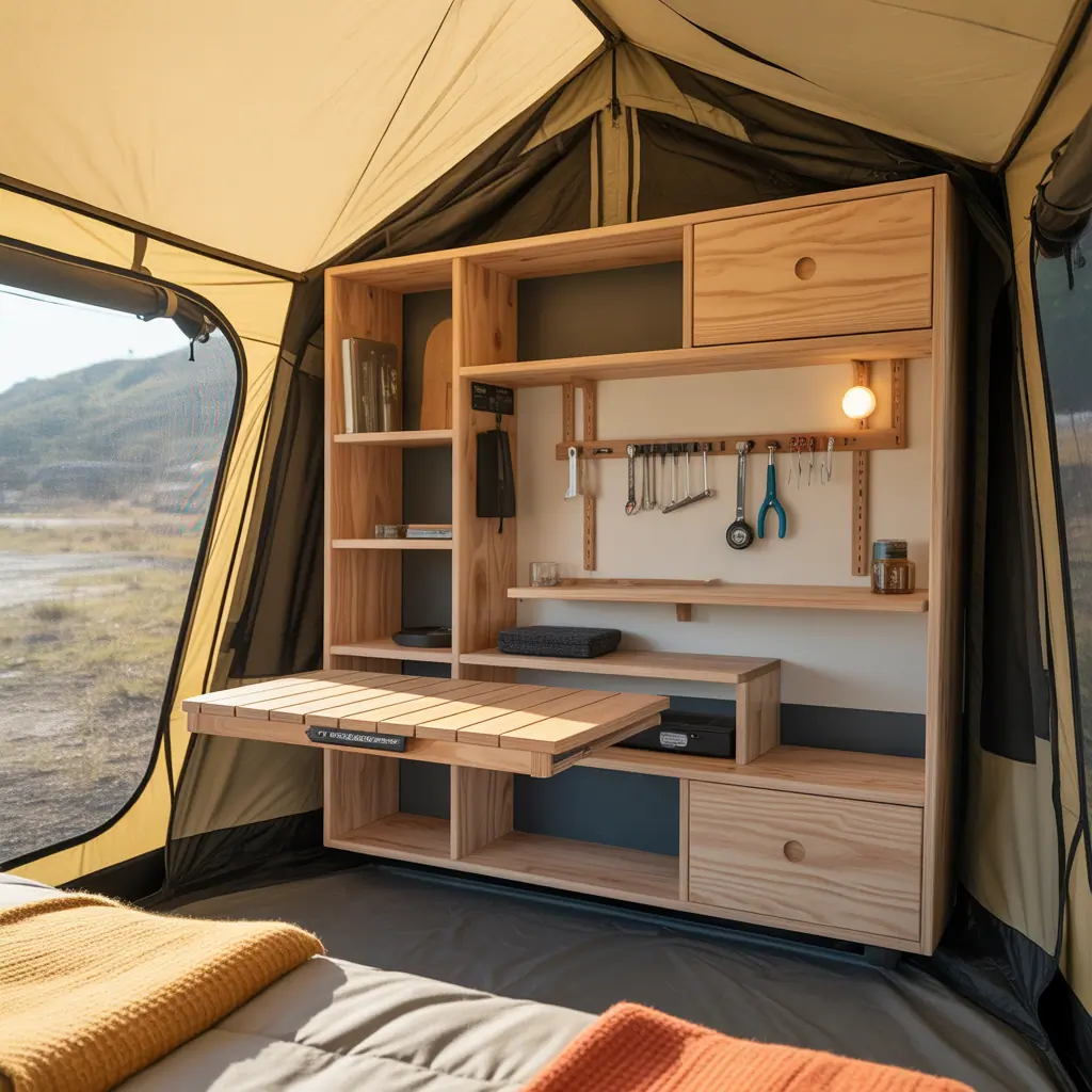 ideas for camping tent interior