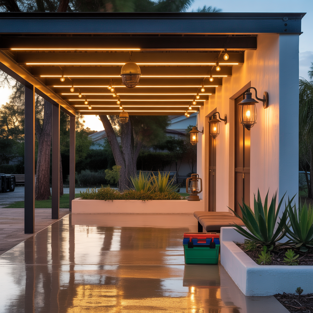 ideas for carport lights