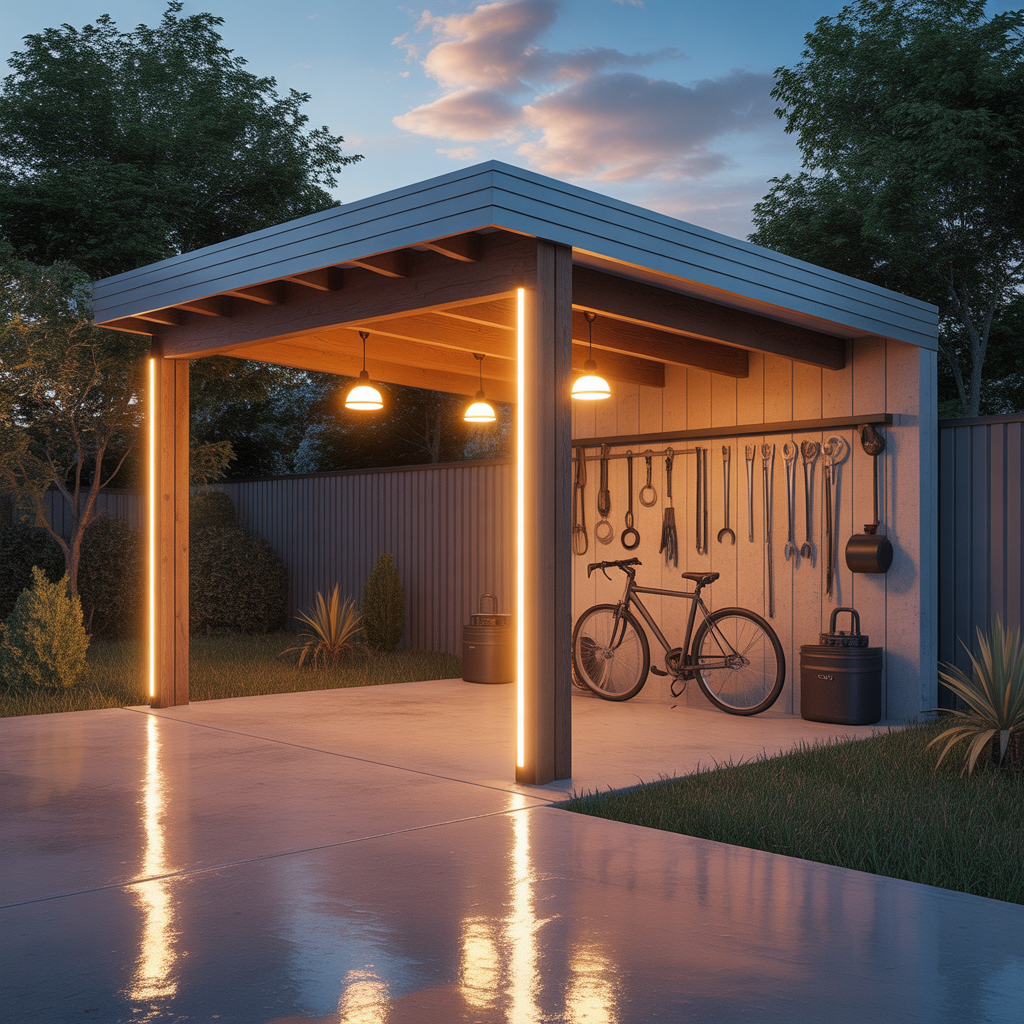 ideas for carport lights