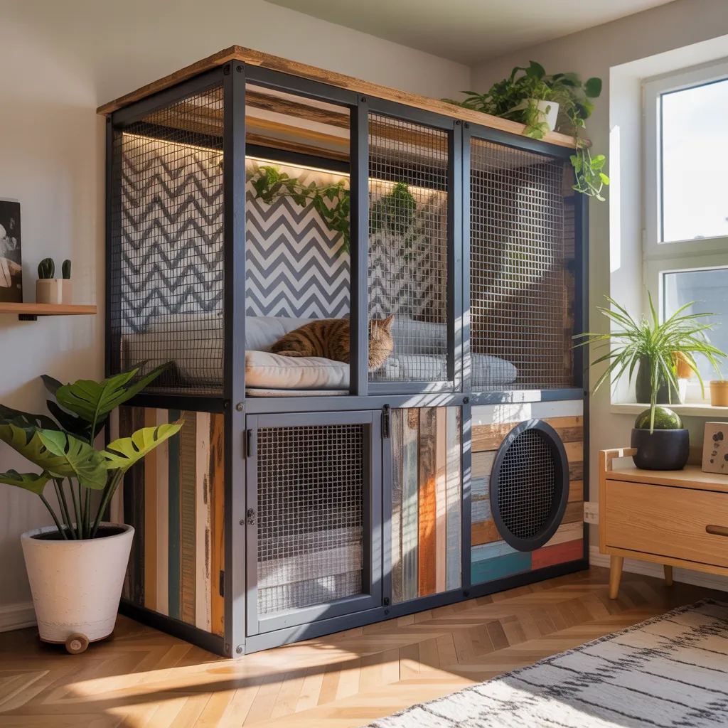 ideas for cat cage decoration