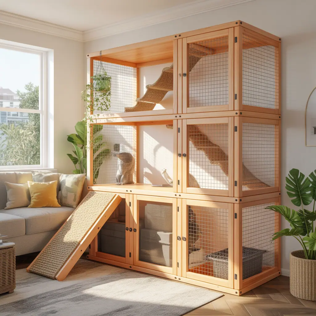 ideas for cat cage decoration