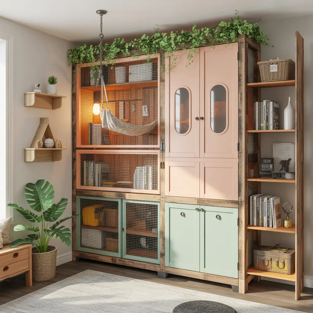 ideas for cat cage decoration