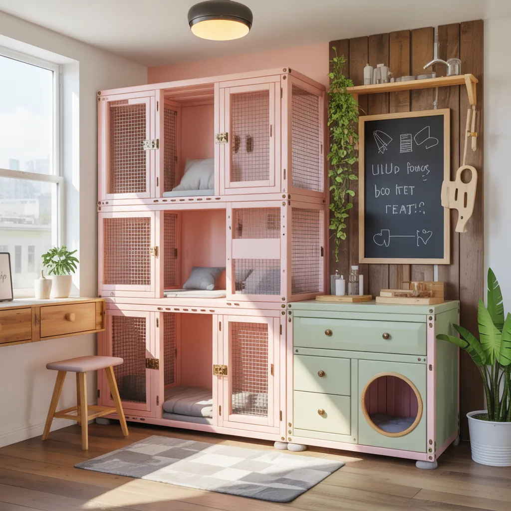 ideas for cat cage decoration