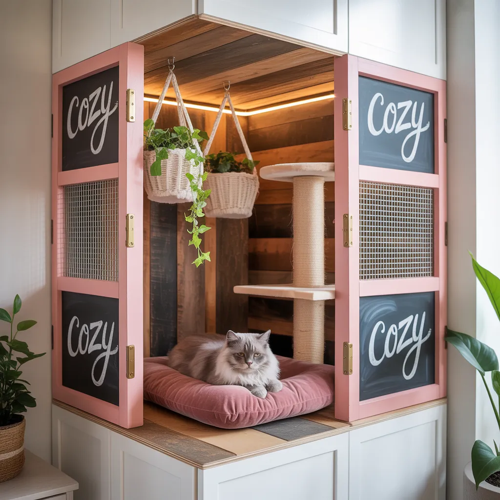 ideas for cat cage decoration
