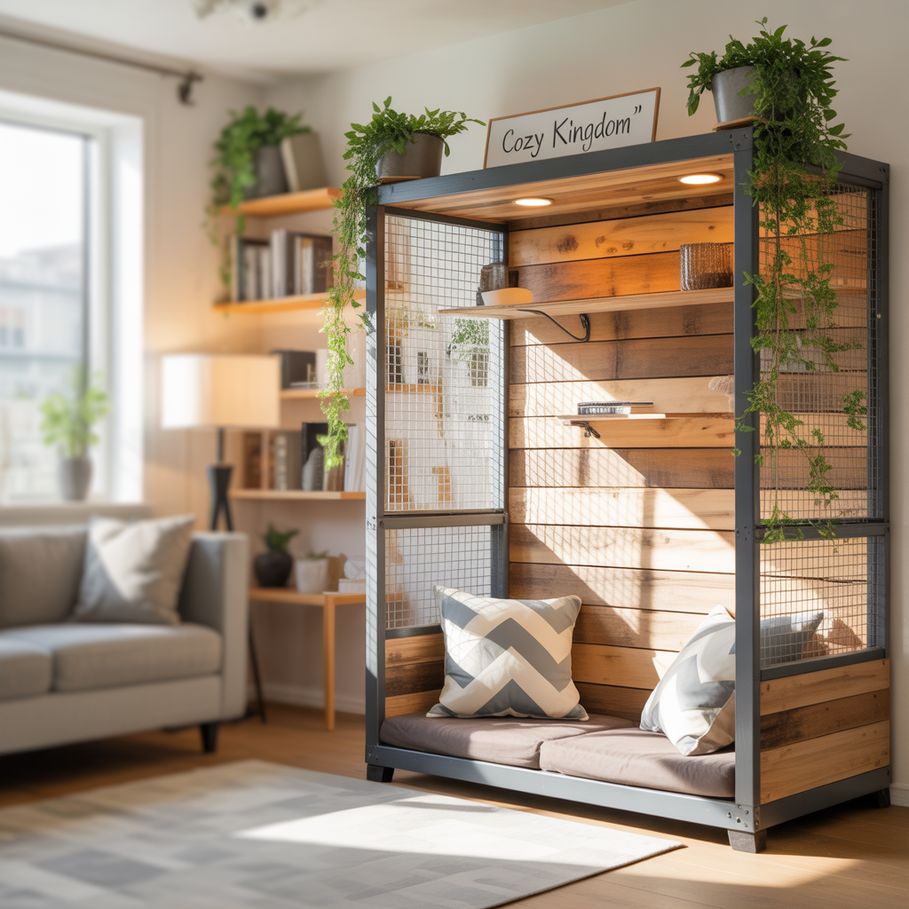 ideas for cat cage decoration