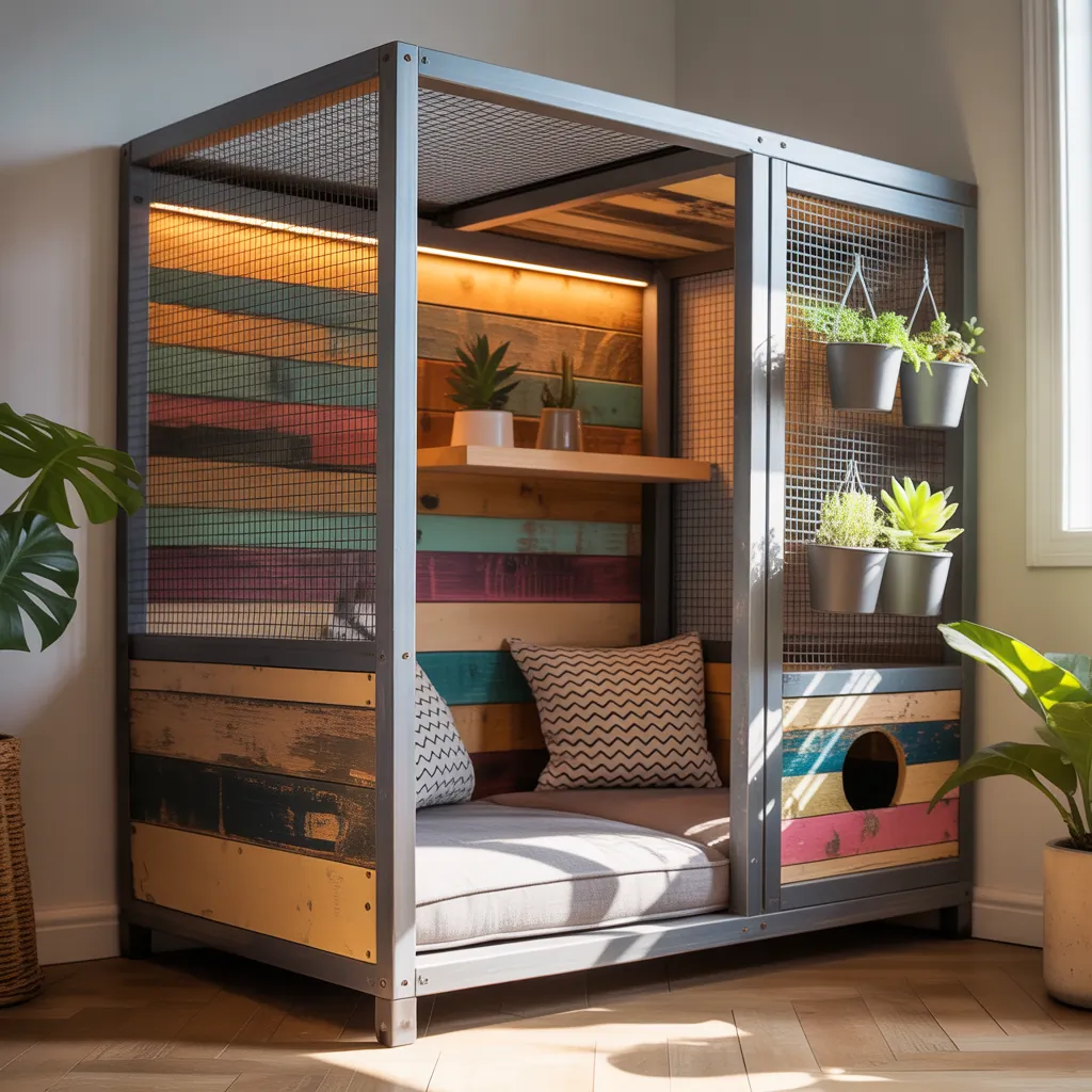 ideas for cat cage decoration