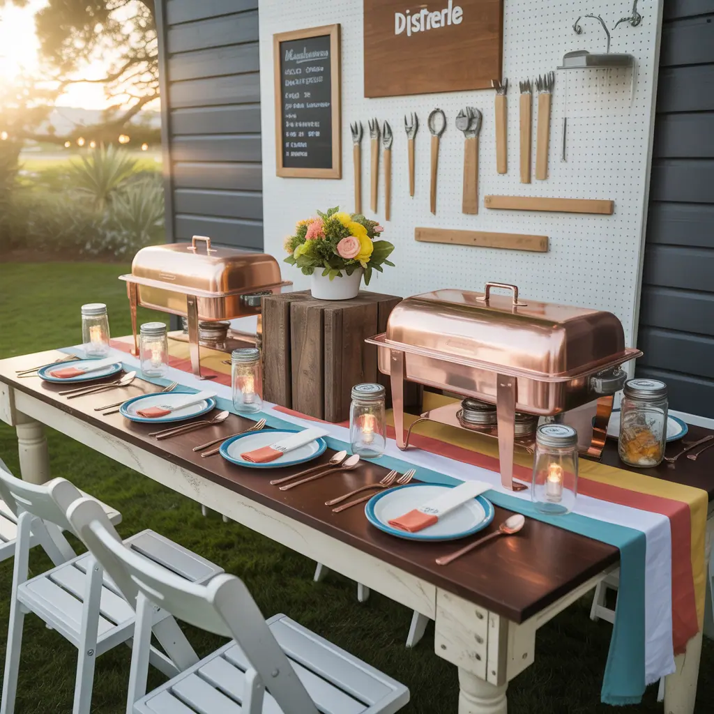 ideas for catering table setup