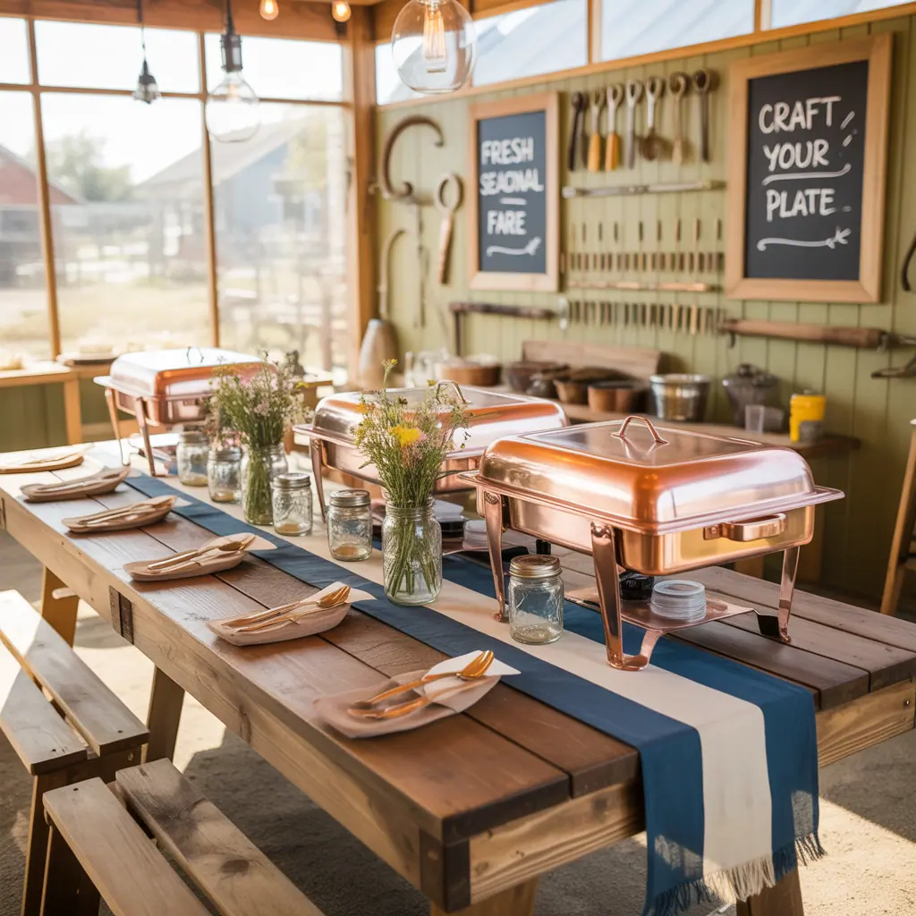 ideas for catering table setup