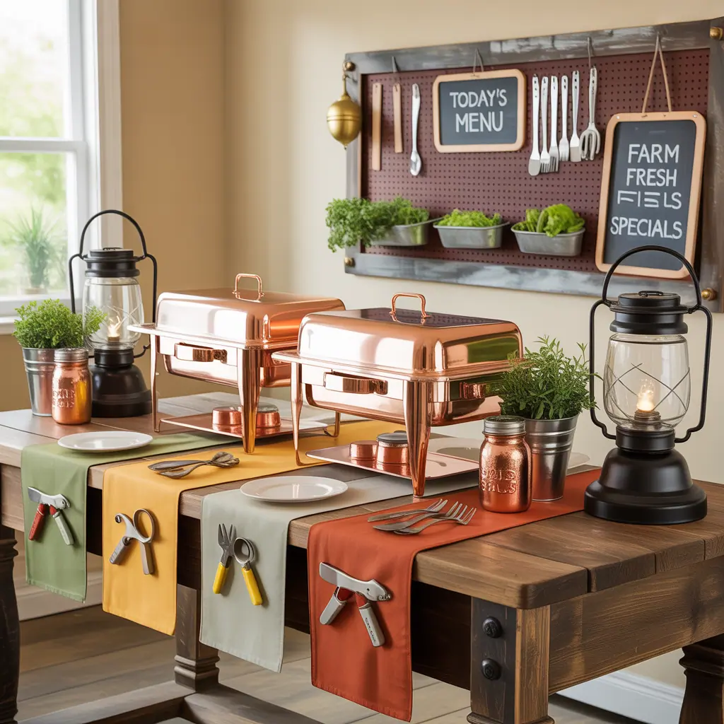 ideas for catering table setup