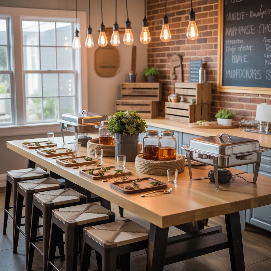 ideas for catering table setup