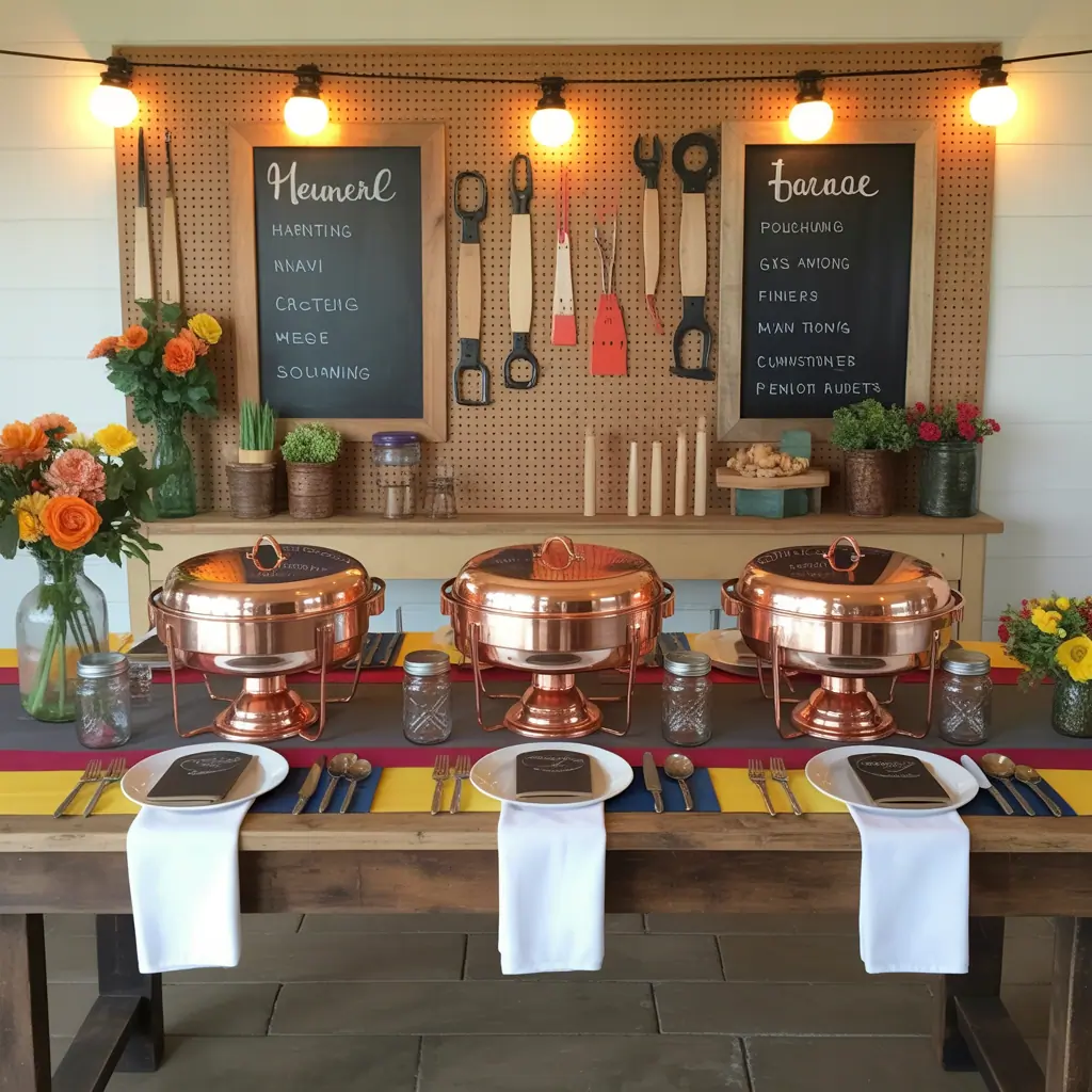 ideas for catering table setup