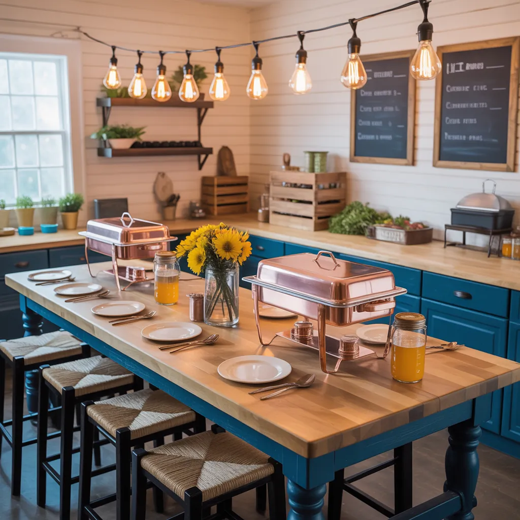ideas for catering table setup