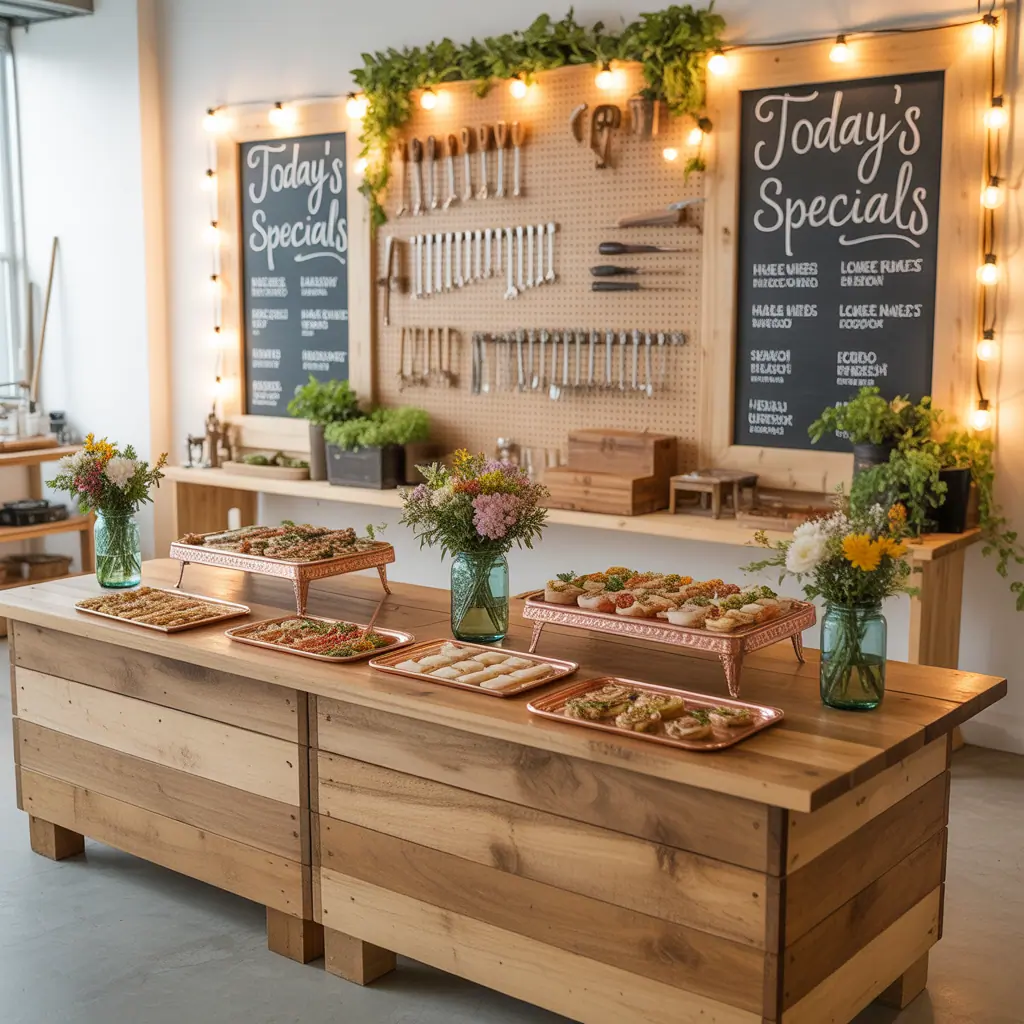 ideas for catering table setup