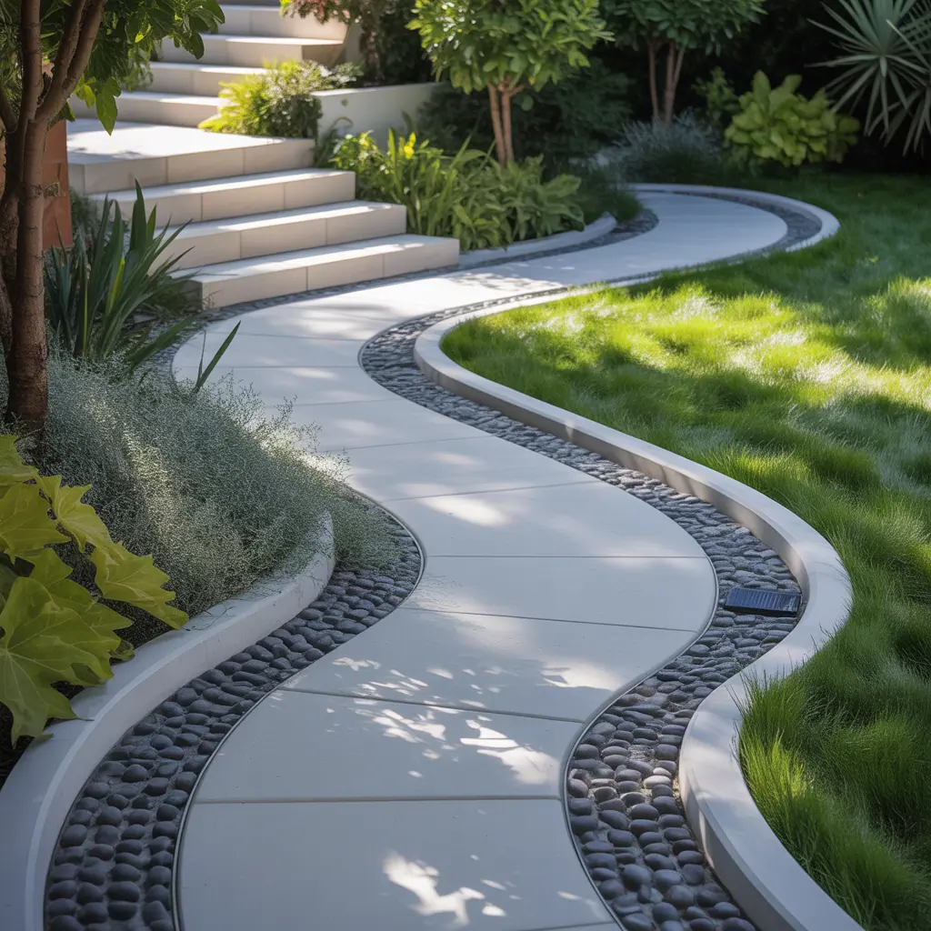 ideas for concrete edging