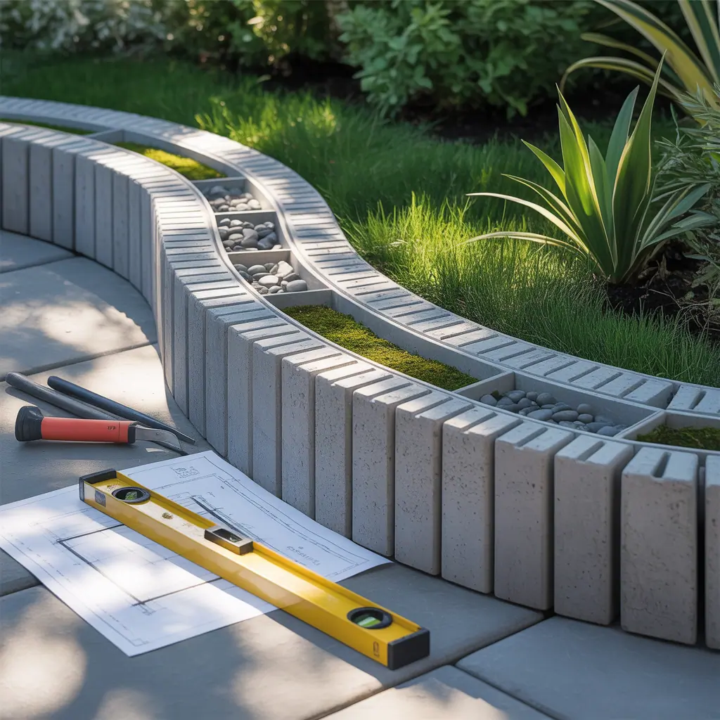 ideas for concrete edging