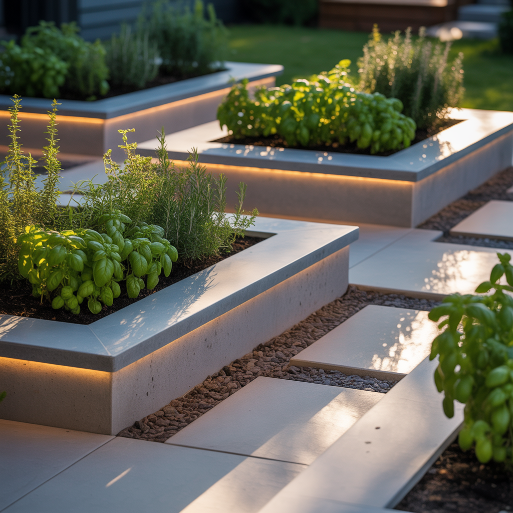ideas for concrete edging