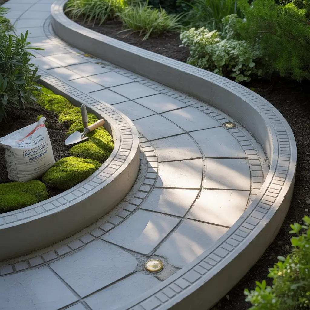 ideas for concrete edging