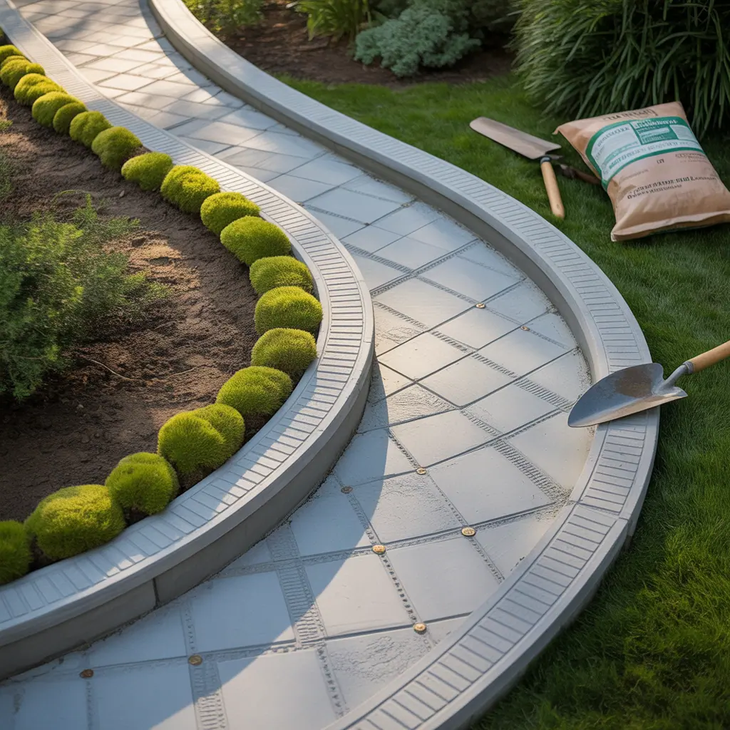 ideas for concrete edging