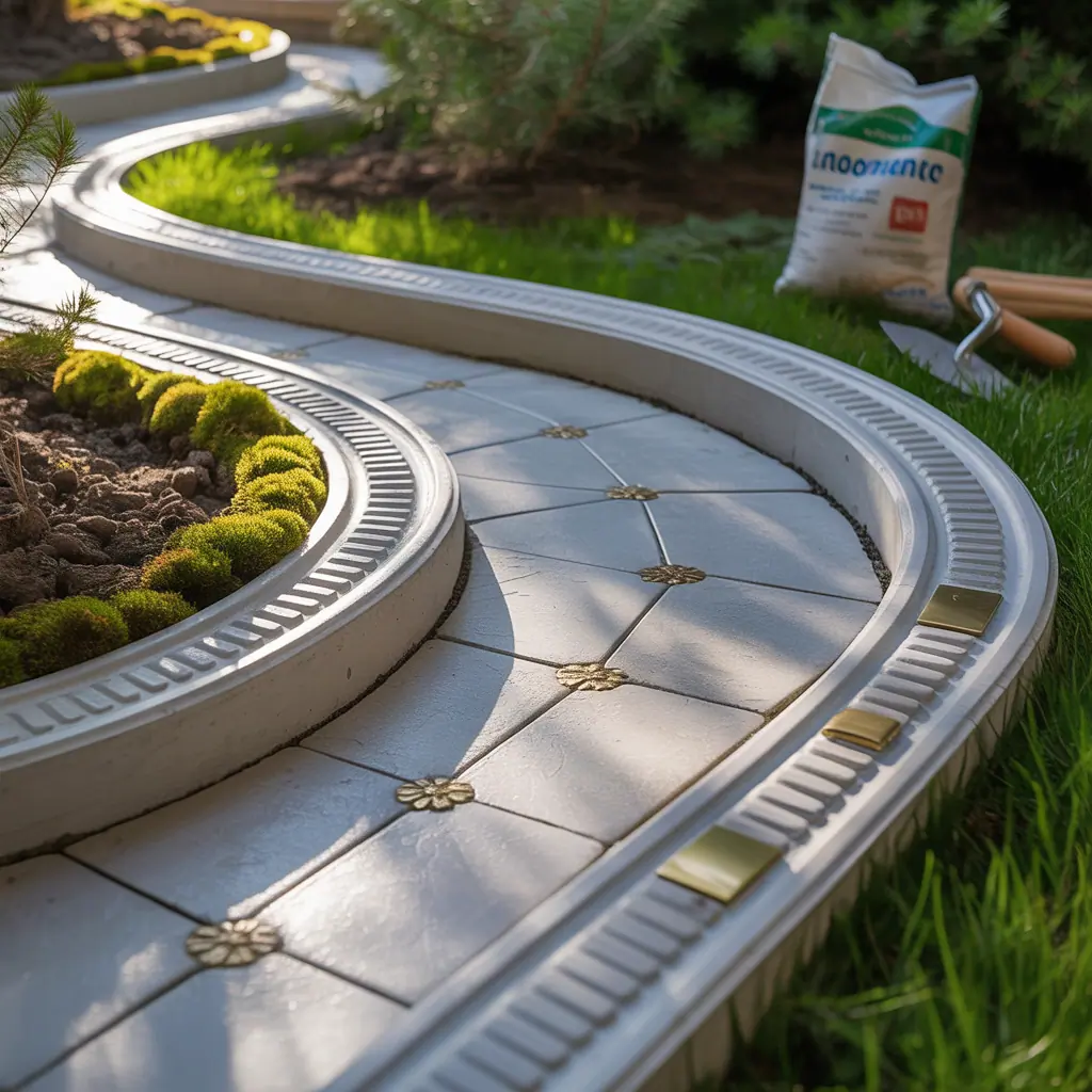 ideas for concrete edging